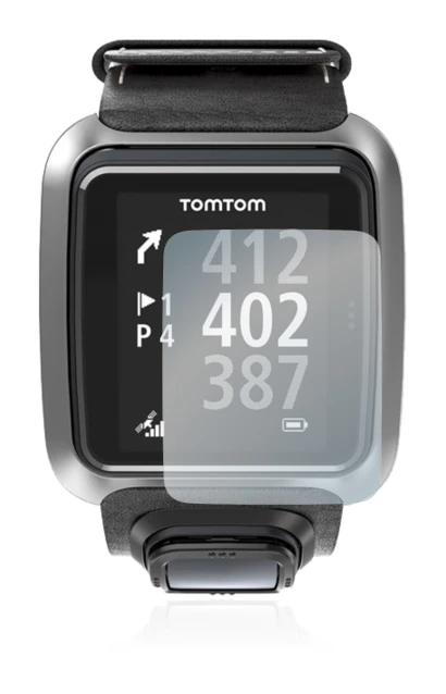 Image de l'appareil TomTom Golfer 2 avec une grande variété de protections d'écran.