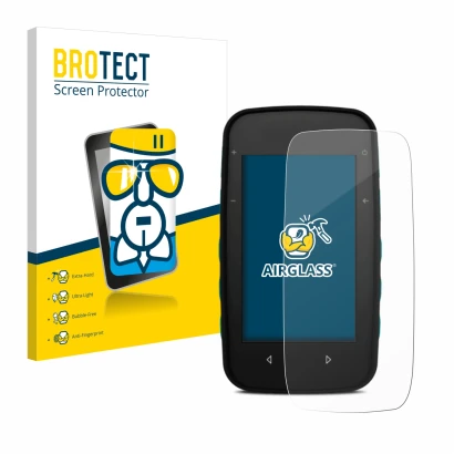 Face avant d’un emballage produit avec le logo de la marque BROTECT. À côté, l’appareil CompeGPS TwoNav Cross est représenté a