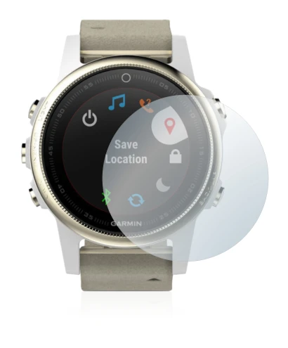 Image de l'appareil Garmin Fenix 5S (42 mm) avec une grande variété de protections d'écran.