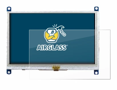 Image de l'appareil Raspberry Pi Touchscreen 5" avec une grande variété de protections d'écran.