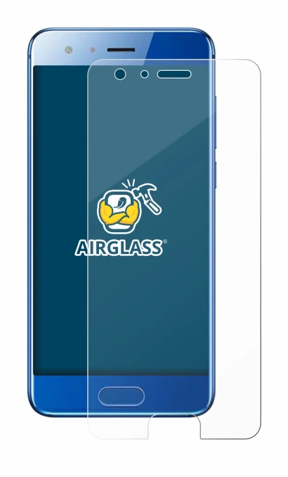 Image de l'appareil Honor 9 avec une grande variété de protections d'écran.