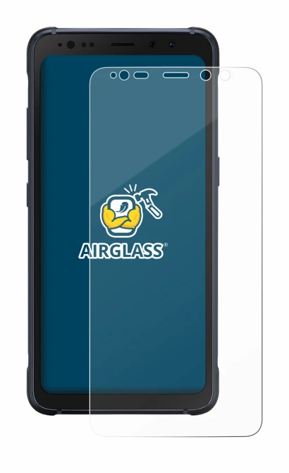 Image de l'appareil Samsung Galaxy S8 Active avec une grande variété de protections d'écran.