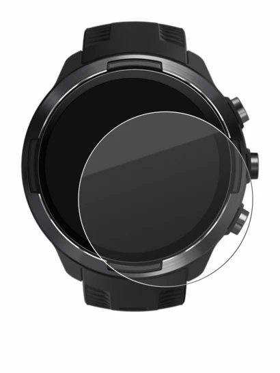 Image de l'appareil Suunto 9 avec une grande variété de protections d'écran.