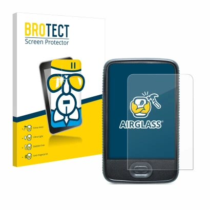 Face avant d’un emballage produit avec le logo de la marque BROTECT. À côté, l’appareil Dexcom G6 Receiver CGM est représenté 