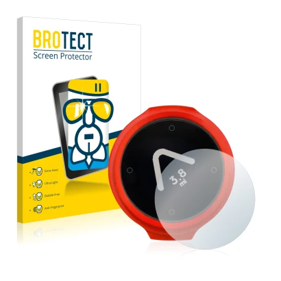 Face avant d’un emballage produit avec le logo de la marque BROTECT. À côté, l’appareil Beeline Velo est représenté avec la pr