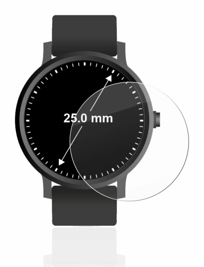 Image de l'appareil Circulaire Displays (ø: 25 mm) avec une grande variété de protections d'écran.