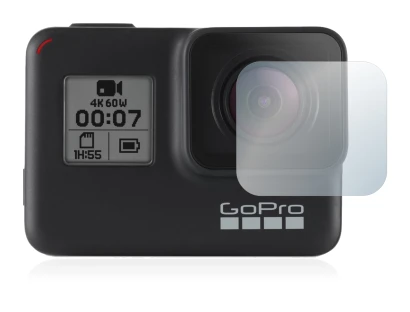Image de l'appareil GoPro Hero 7 Black (Lentille) avec une grande variété de protections d'écran.