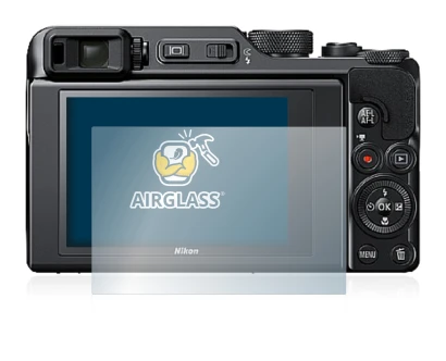 Image de l'appareil Nikon Coolpix A1000 avec une grande variété de protections d'écran.