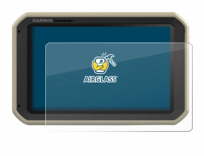 Image de l'appareil Garmin Overlander avec une grande variété de protections d'écran.