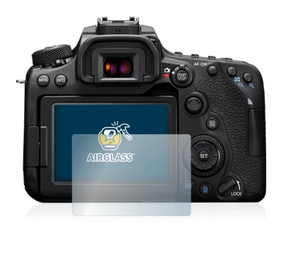 Image de l'appareil Canon EOS 90D avec une grande variété de protections d'écran.