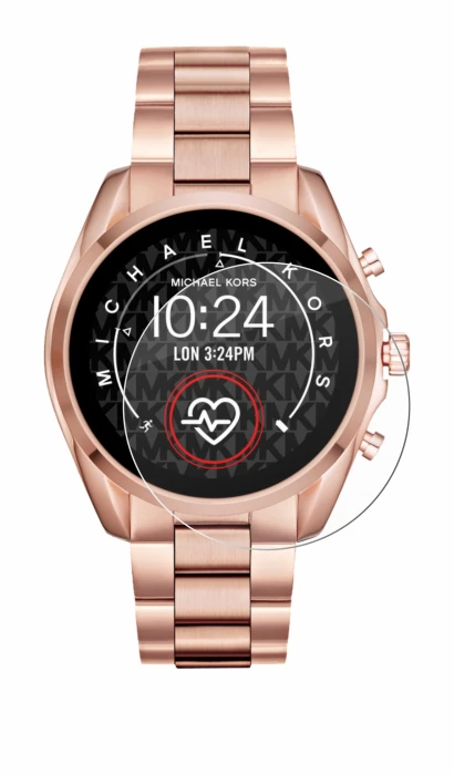 Image de l'appareil Michael Kors Access Bradshaw 2 avec une grande variété de protections d'écran.