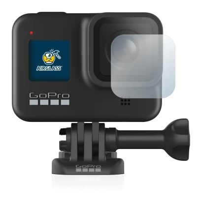Image de l'appareil GoPro Hero 8 Black (Lentille) avec une grande variété de protections d'écran.