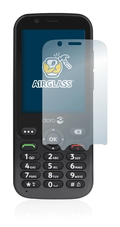 Image de l'appareil Doro 7010 avec une grande variété de protections d'écran.