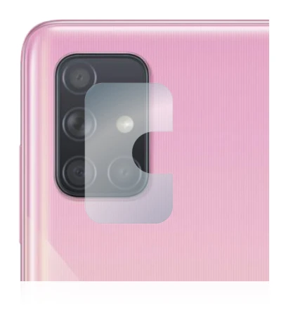 Image de l'appareil Samsung Galaxy A71 (Caméra UNIQUEMENT) avec une grande variété de protections d'écran.