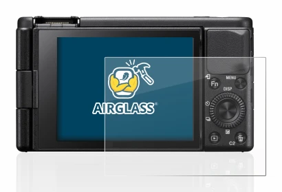 Image de l'appareil Sony ZV-1 avec une grande variété de protections d'écran.