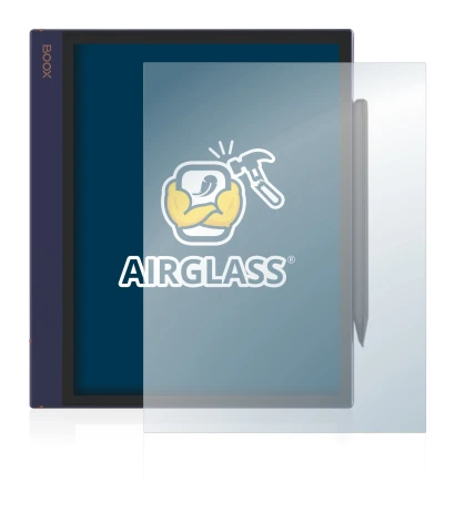 Image de l'appareil Boox Note Air avec une grande variété de protections d'écran.
