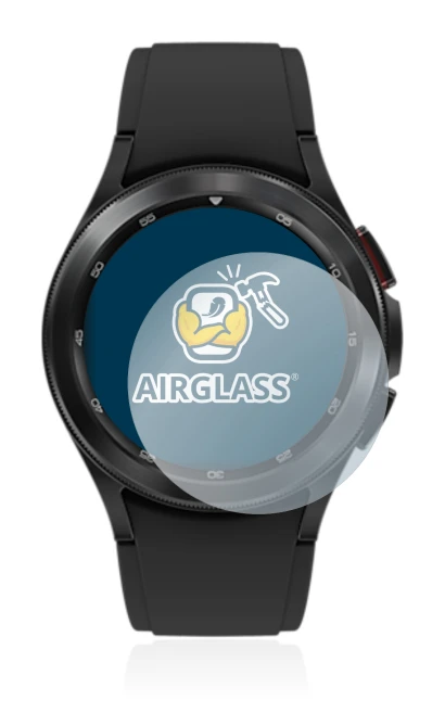 Image de l'appareil Samsung Galaxy Watch 4 Classic (42mm) avec une grande variété de protections d'écran.