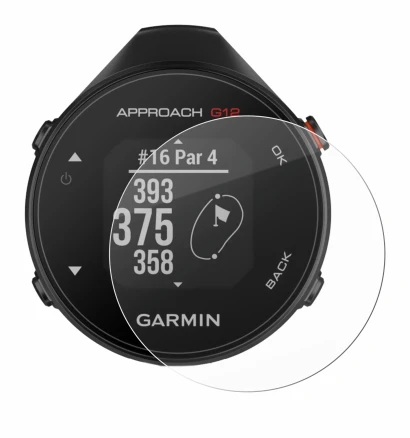 Image de l'appareil Garmin Approach G12 avec une grande variété de protections d'écran.