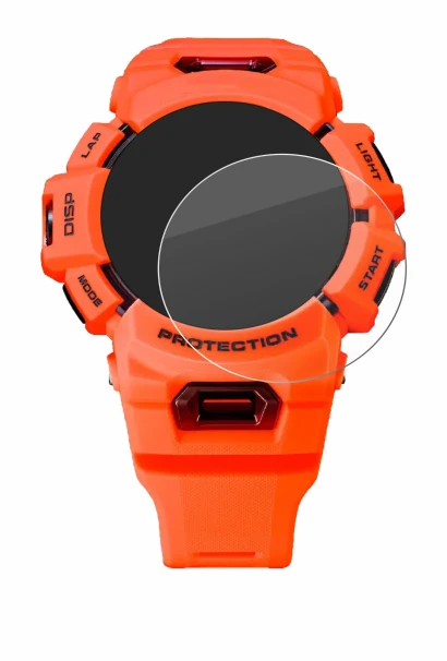 Image de l'appareil Casio G-Shock GBA-900 avec une grande variété de protections d'écran.