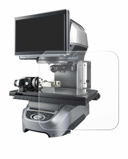 Image de l'appareil Keyence IM-8020 Dessus en verre avec une grande variété de protections d'écran.