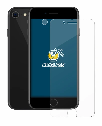 Image de l'appareil Apple iPhone SE 2 2020 (Avant+Caméra) avec une grande variété de protections d'écran.