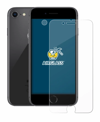 Image de l'appareil Apple iPhone 8 (Avant+Caméra) avec une grande variété de protections d'écran.