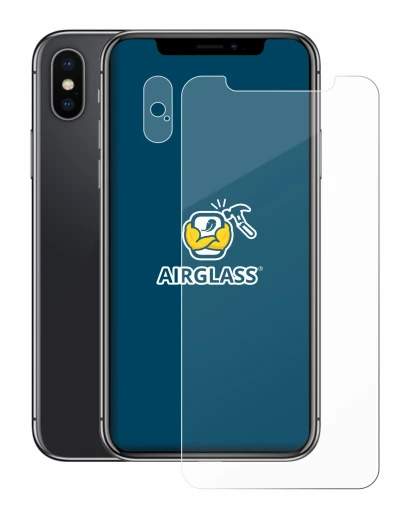 Image de l'appareil Apple iPhone X (Avant+Caméra) avec une grande variété de protections d'écran.