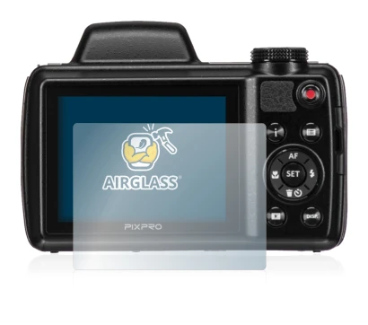 Image de l'appareil Kodak Pixpro AZ525 avec une grande variété de protections d'écran.