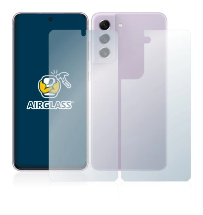 Image de l'appareil Samsung Galaxy S21 FE 5G (Avant+Arrière) avec une grande variété de protections d'écran.