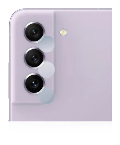 Image de l'appareil Samsung Galaxy S21 FE 5G (Caméra UNIQUEMENT) avec une grande variété de protections d'écran.