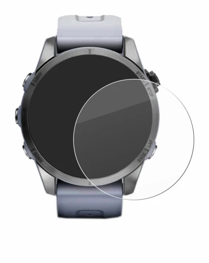 Image de l'appareil Garmin Fenix 7S (42 mm) avec une grande variété de protections d'écran.