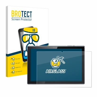 Face avant d’un emballage produit avec le logo de la marque BROTECT. À côté, l’appareil Acer ACTAB1022 est représenté avec la
