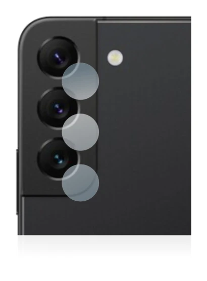 Image de l'appareil Samsung Galaxy S22 5G (Caméra UNIQUEMENT) avec une grande variété de protections d'écran.