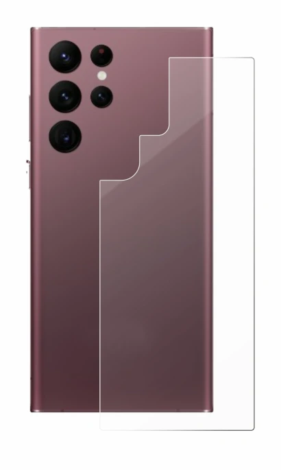 Image de l'appareil Samsung Galaxy S22 Ultra 5G (Arrière) avec une grande variété de protections d'écran.