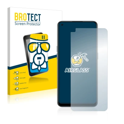 Face avant d’un emballage produit avec le logo de la marque BROTECT. À côté, l’appareil OnePlus Nord CE 2 5G est représenté av