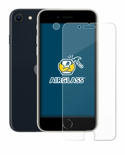 Image de l'appareil Apple iPhone SE 3 2022 (Avant+Caméra) avec une grande variété de protections d'écran.