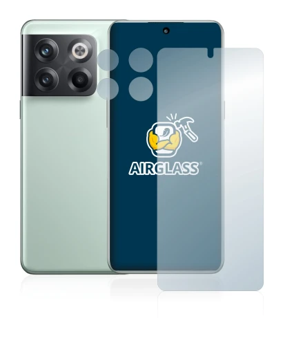 Image de l'appareil OnePlus 10T 5G (Avant+Caméra) avec une grande variété de protections d'écran.