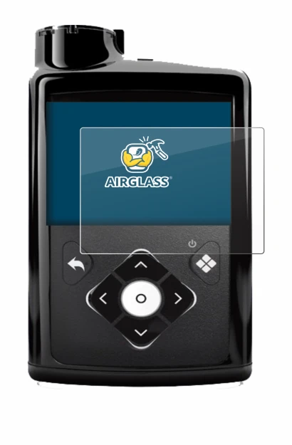 Image de l'appareil Medtronic Minimed 780G avec une grande variété de protections d'écran.