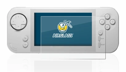 Image de l'appareil Evercade EXP avec une grande variété de protections d'écran.