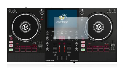 Image de l'appareil Numark Mixstream Pro avec une grande variété de protections d'écran.