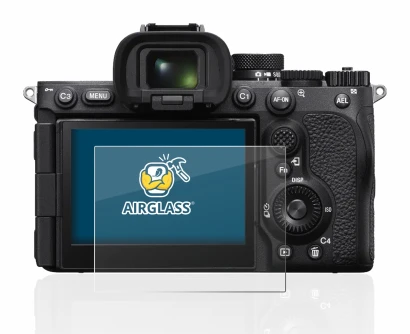 Image de l'appareil Sony Alpha 7R V avec une grande variété de protections d'écran.