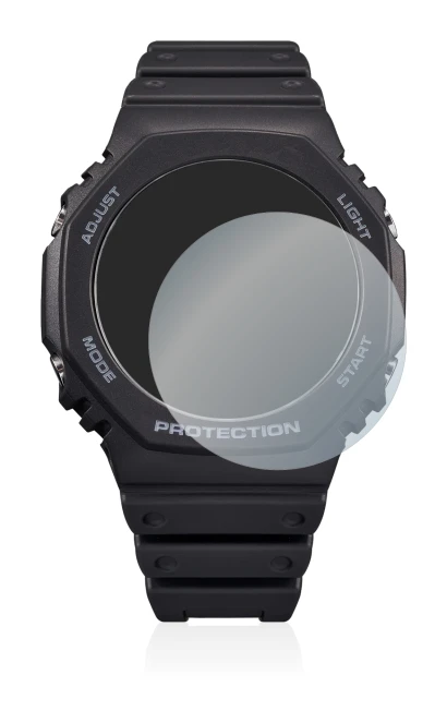 Image de l'appareil Casio G-Shock GA-B2100 avec une grande variété de protections d'écran.