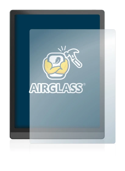 Image de l'appareil Boox Tab X avec une grande variété de protections d'écran.
