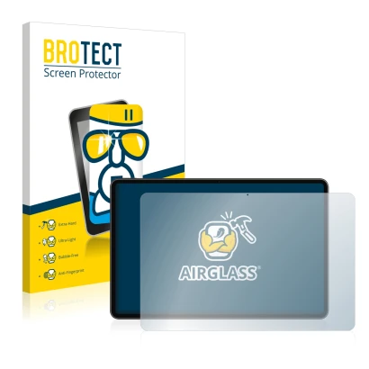 Face avant d’un emballage produit avec le logo de la marque BROTECT. À côté, l’appareil Huawei MateBook E 2022 est représenté
