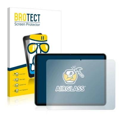 Face avant d’un emballage produit avec le logo de la marque BROTECT. À côté, l’appareil OnePlus Pad est représenté avec la pro