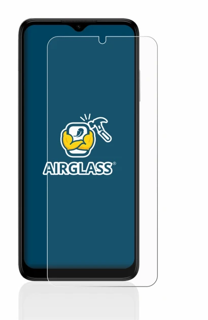 Image de l'appareil Nokia G22 avec une grande variété de protections d'écran.