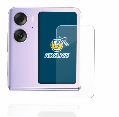 Image de l'appareil Oppo Find N2 Flip (Affichage arrière) avec une grande variété de protections d'écran.