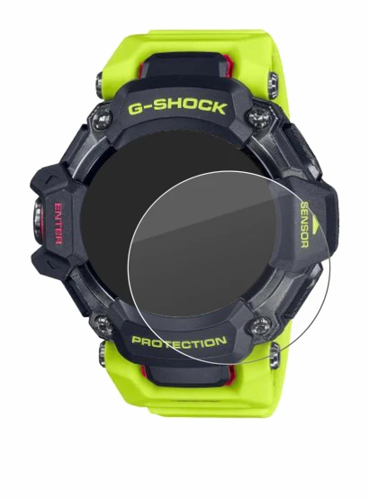 Image de l'appareil Casio G-Shock GBD-H2000 avec une grande variété de protections d'écran.
