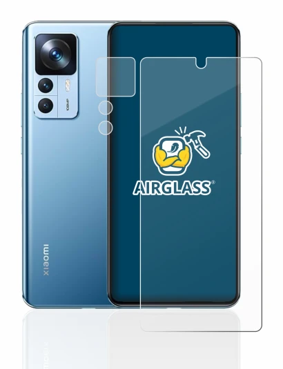 Image de l'appareil Xiaomi 12T (Avant+Caméra) avec une grande variété de protections d'écran.