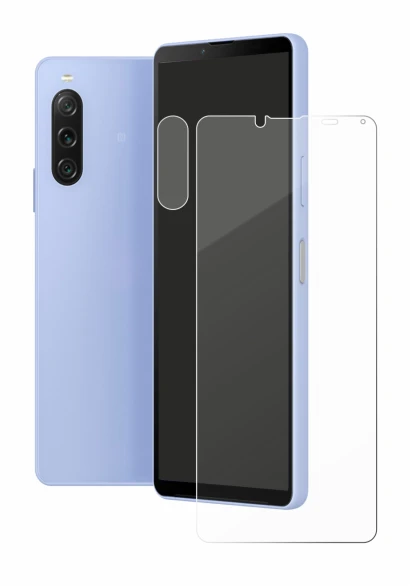 Image de l'appareil Sony Xperia 10 V (Avant+Caméra) avec une grande variété de protections d'écran.